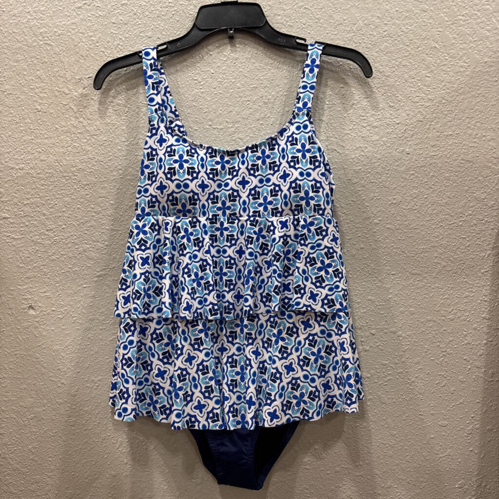 NWT SWIM TANK TOP ,BLUE WHT ,4