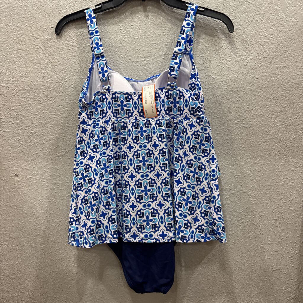NWT SWIM TANK TOP ,BLUE WHT ,4
