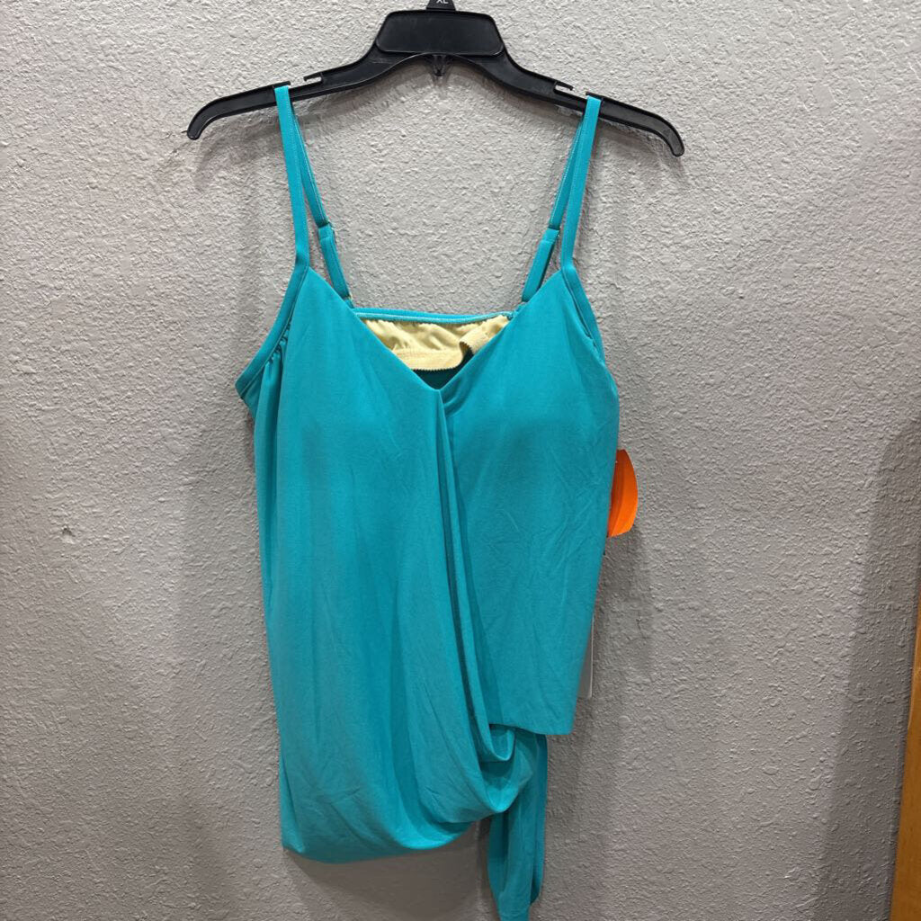 NWT SWIM TANK TOP ,TEAL,8