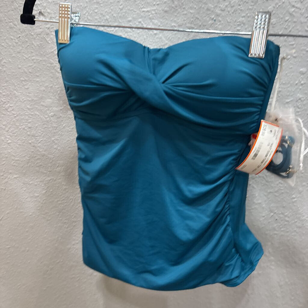 NWT SWIM TANK TOP ,AQUA,XS