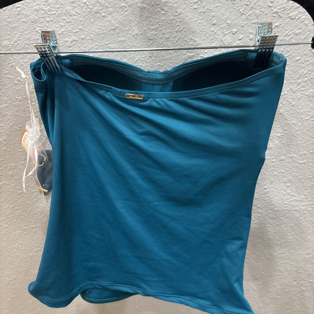 NWT SWIM TANK TOP ,AQUA,XS