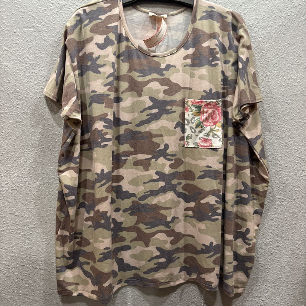 OS CAMO TOP ,GRN ,S