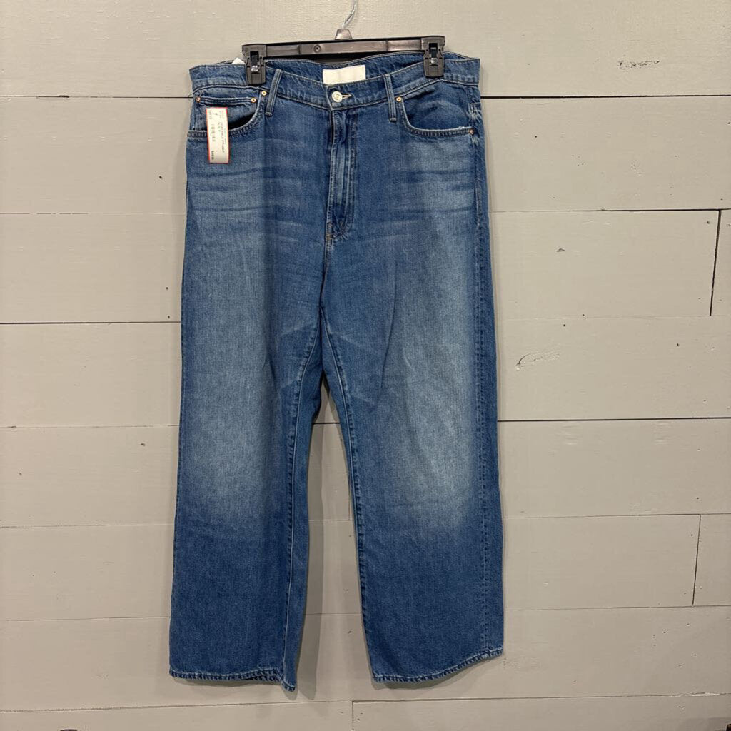 MOTHER,DENIM ANKLE STRAIGHT ,BLUE,31