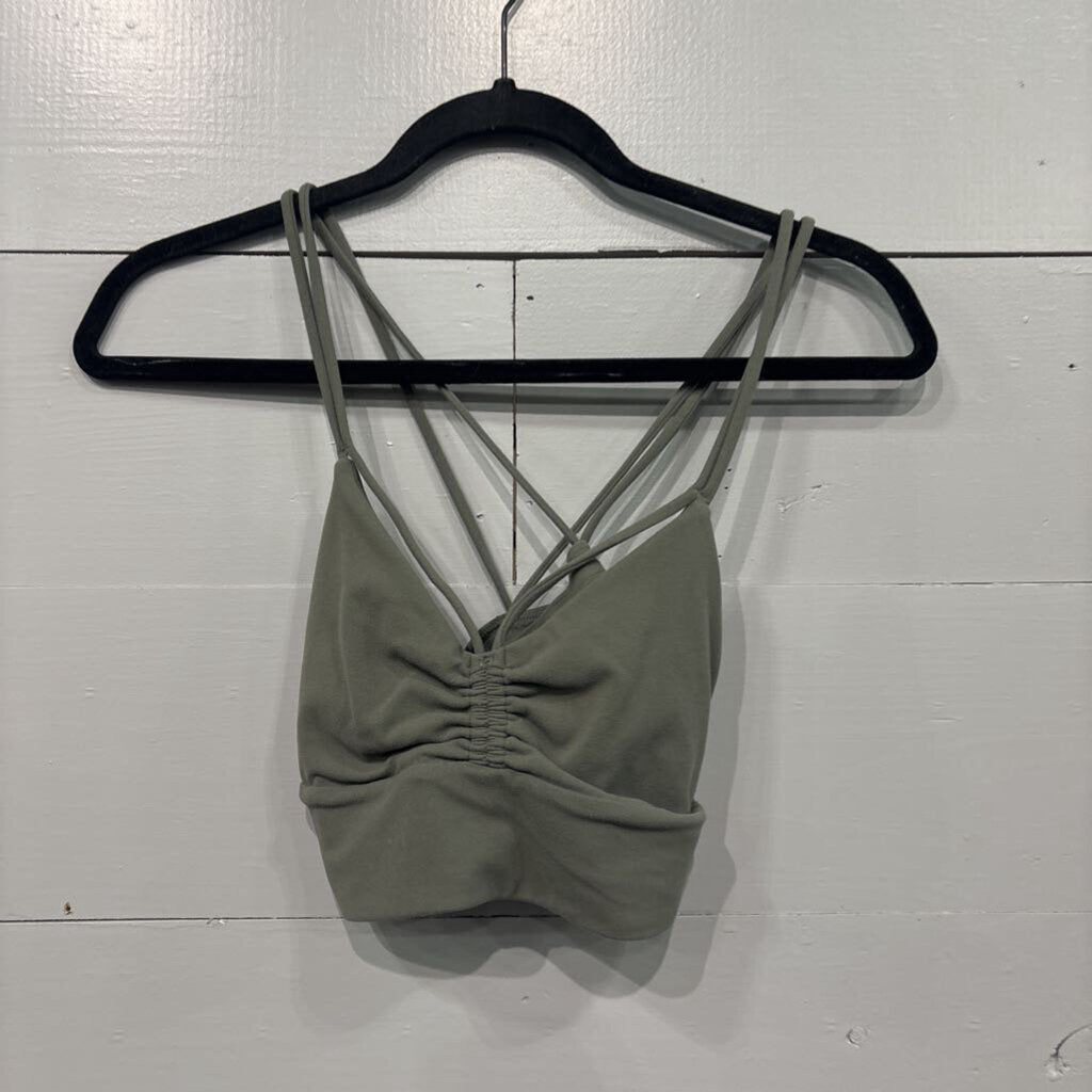 LULULEMON,LULU SPORTS BRA,OLIVE,M