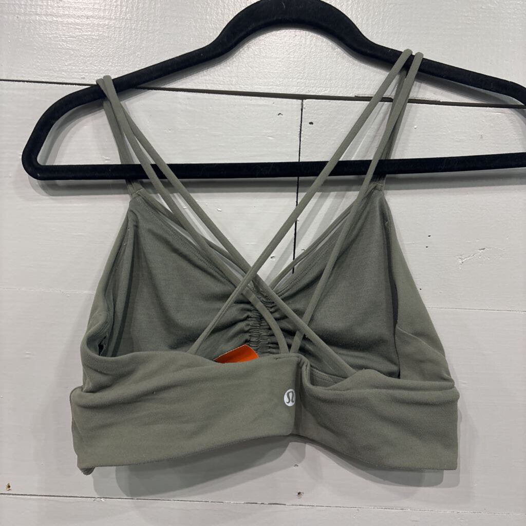 LULULEMON,LULU SPORTS BRA,OLIVE,M