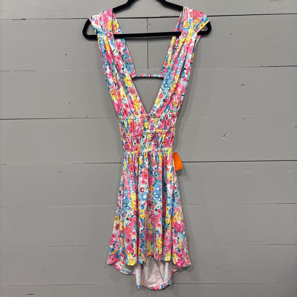 NO LABLE,FLORAL DRESS ,MULTI,S