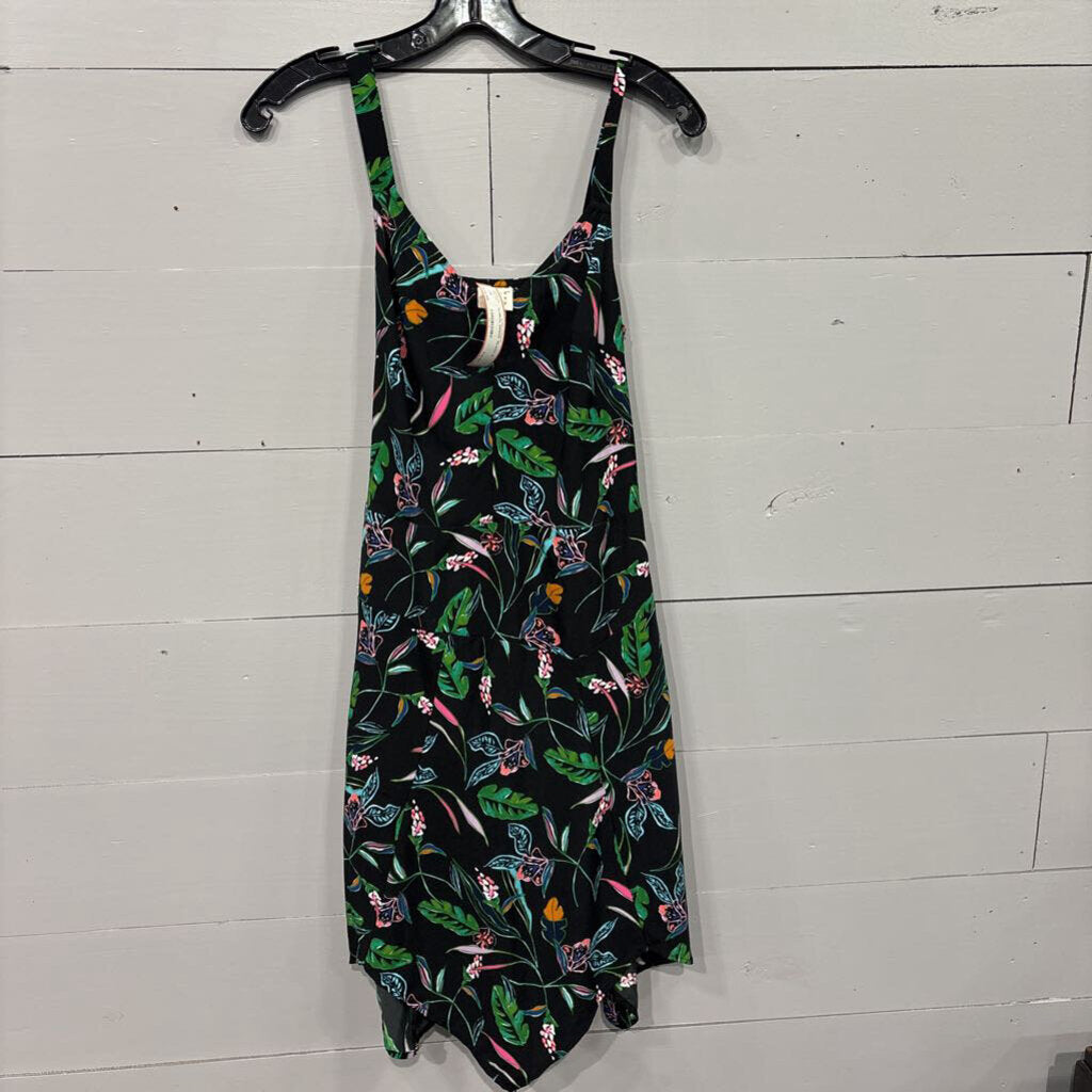 A NEW DAY,FLORAL DRESS ,BLACK,S