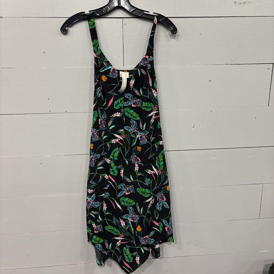 A NEW DAY,FLORAL DRESS ,BLACK,S