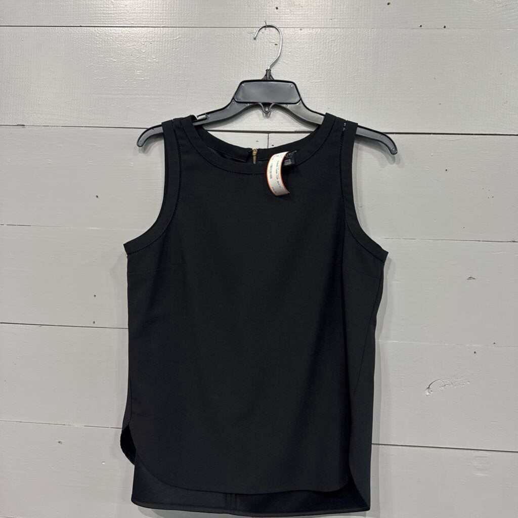 WHITE HOUSE BLACK MARKET,SHEER TANK TOP ,BLK,M