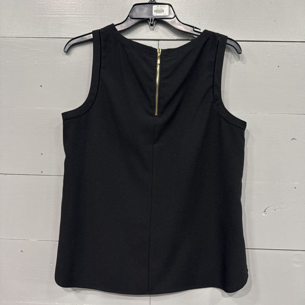 WHITE HOUSE BLACK MARKET,SHEER TANK TOP ,BLK,M