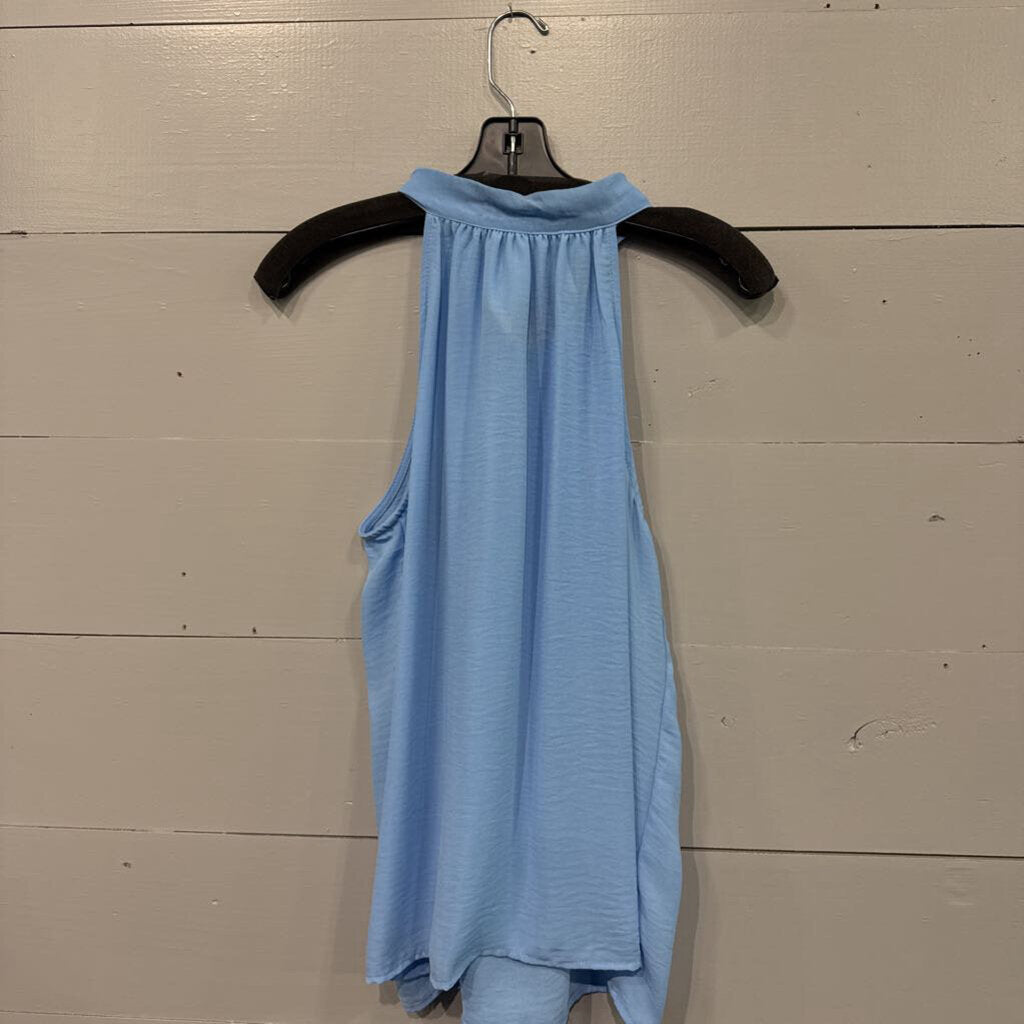 TAMARA H,SHEER TANK TOP ,BLUE,M