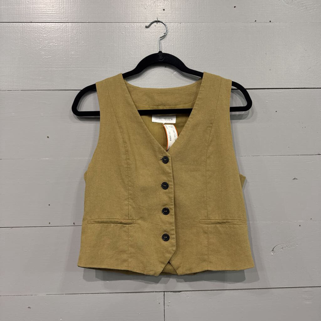 ZARA,VEST TANK TOP ,WHEAT,S