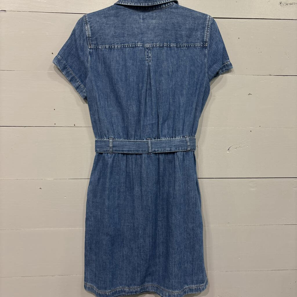 J.CREW,DENIM DRESS ,BLUE ,4