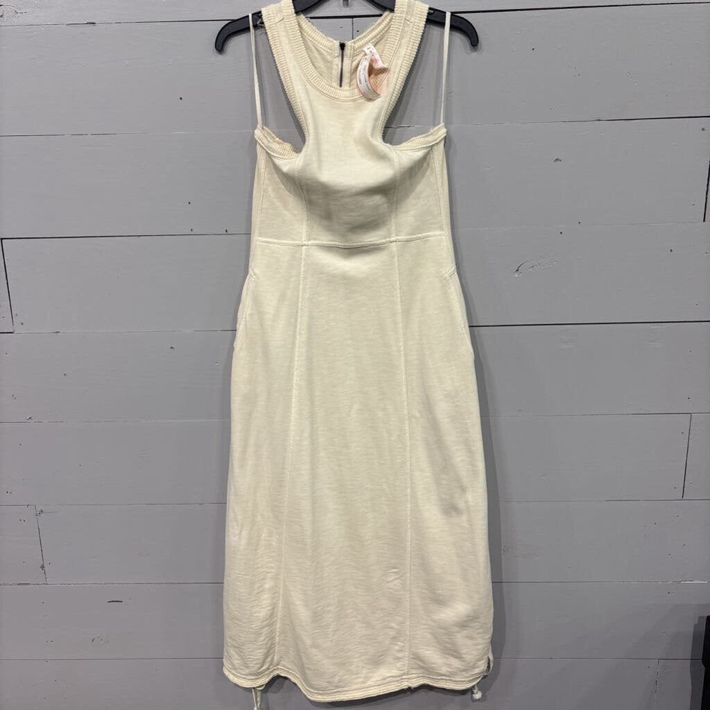 DAILY PRACTICE,SWEAT LOUNGE DRESS ,IVORY,S