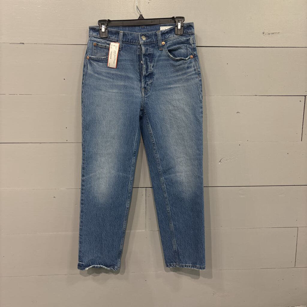 GAP,DENIM ANKLE STRAIGHT ,BLUE ,27