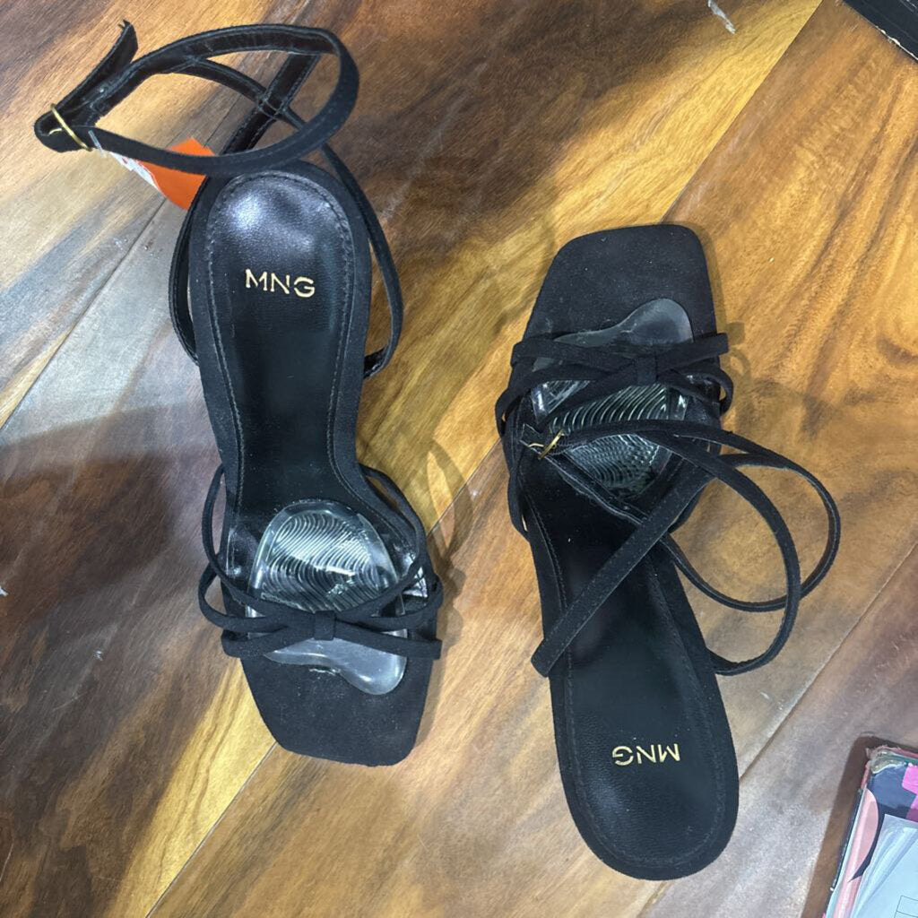 MNG,OPENTOE HEEL ,BLK ,8