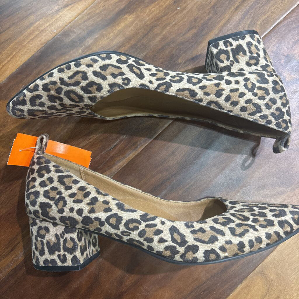 SUSINA,LEOPARD HEEL ,BRN BLK ,7
