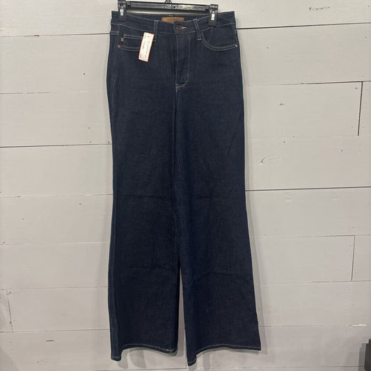 JUDY BLUE,DENIM WIDELEG PANT ,dark blue ,29
