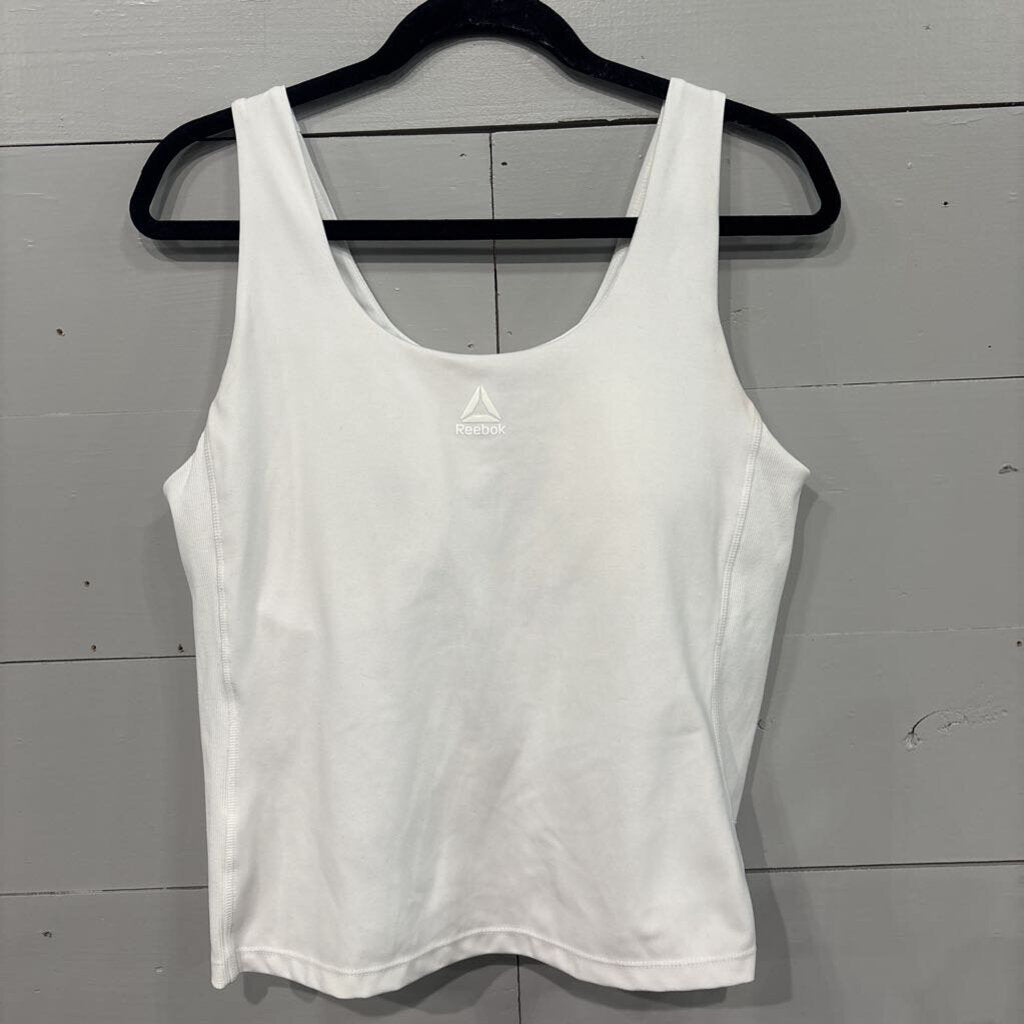 REEBOK,BRA TANK TOP,WHITE,XL