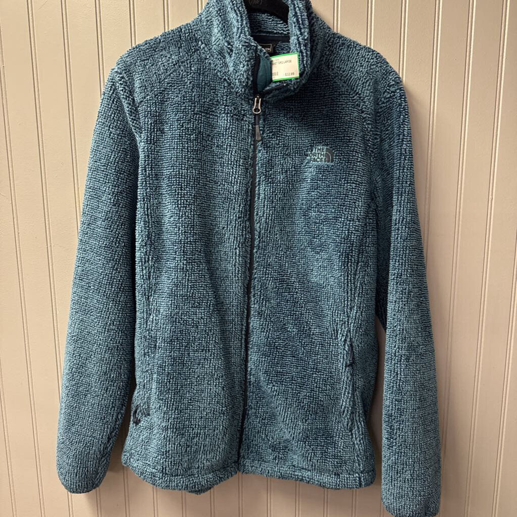 NORTH FACE,FUZZY JACKET,TURQ,LARGE