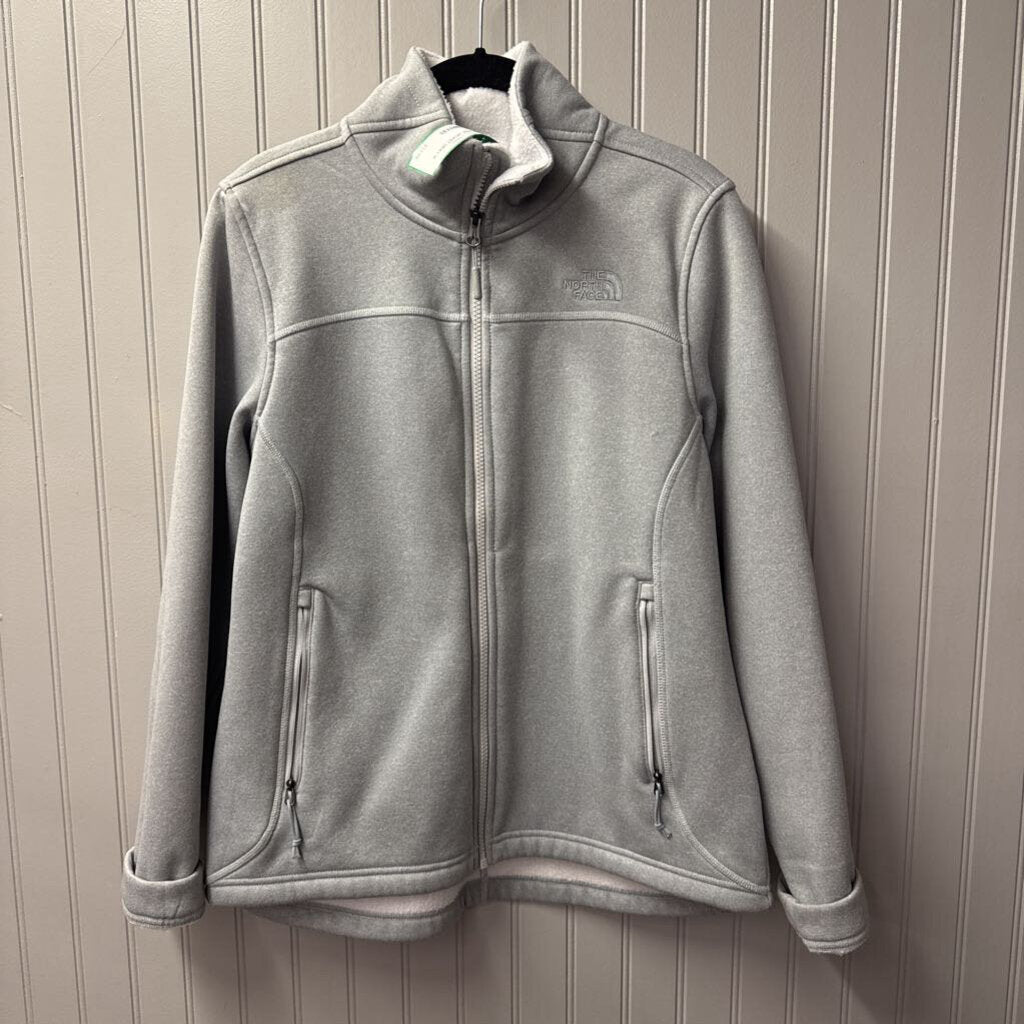 NORTH FACE,ZIPPERED JACKET,GRAY,M