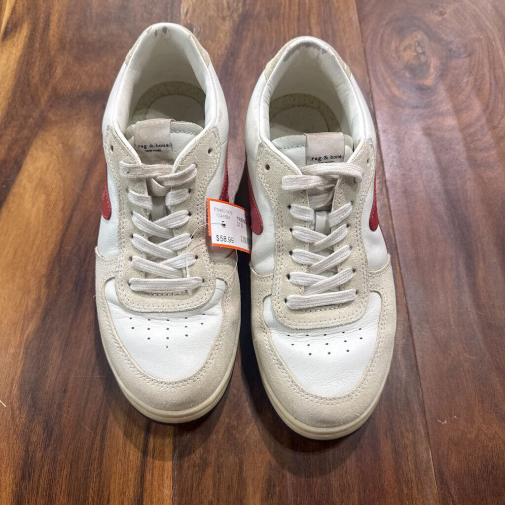 RAG & BONE,TRENDY SNEAKER ,RED WHT ,37.5