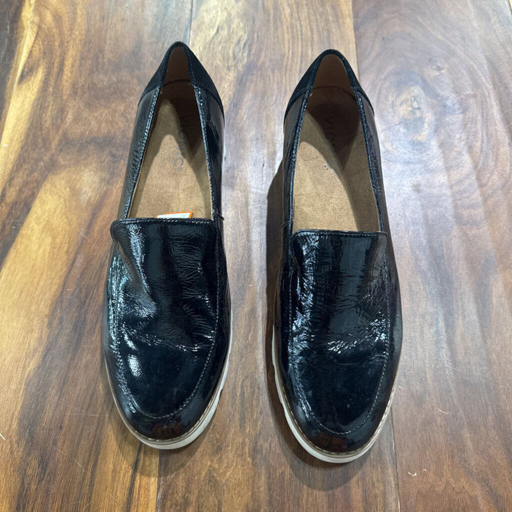 VIONIC,PATENT LOAFER ,BLK ,9.5