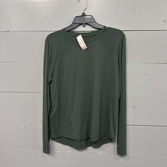 DSG,LONG SLEEVE ATHLETIC TOP,GREEN,MEDIUM
