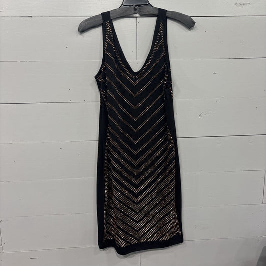PHILOSOPHY,*BASIC STUDDED DRESS,BLACK,XL