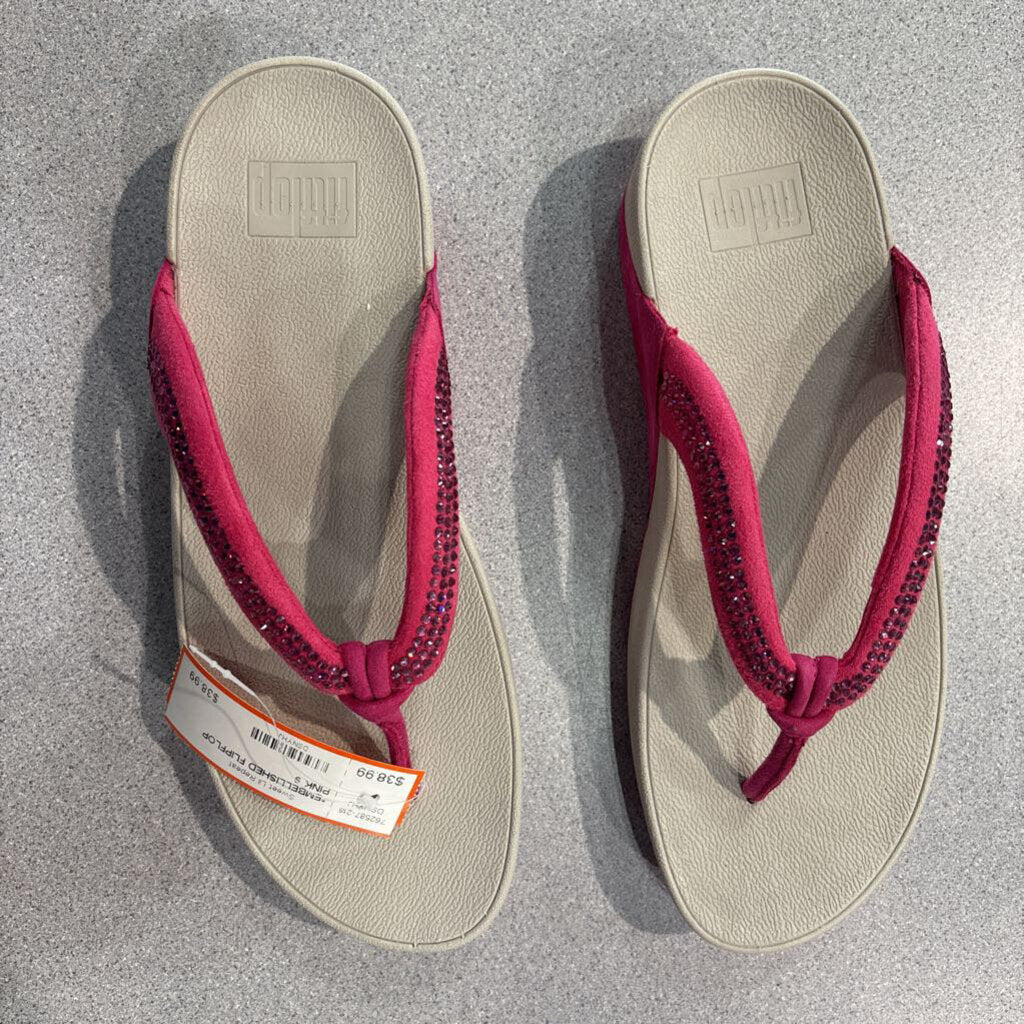 FITFLOP,*EMBELLISHED FLIPFLOP ,PINK,9