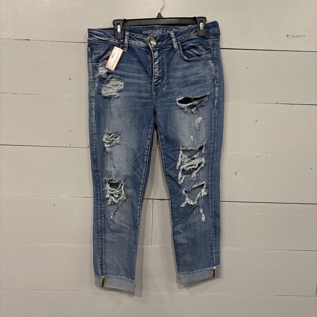 AMERICAN EAGLE,DENIM ANKLE SKINNY ,BLUE ,12