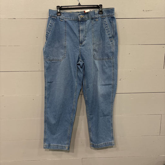 OLD NAVY,DENIM ANKLE ,BLUE ,L