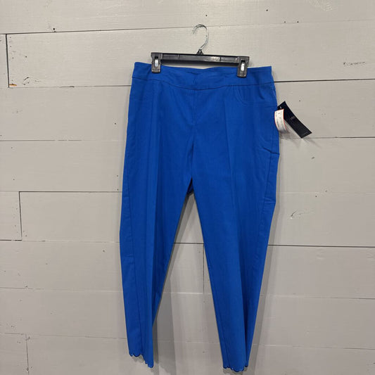 SLIM-SATION,NWT PULL ON PANTS,BLUE ,16