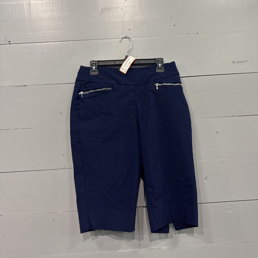 WEST BOUND,CAPRI/ KNEE LENGTH PULL ONPANTS,NAVY,14W
