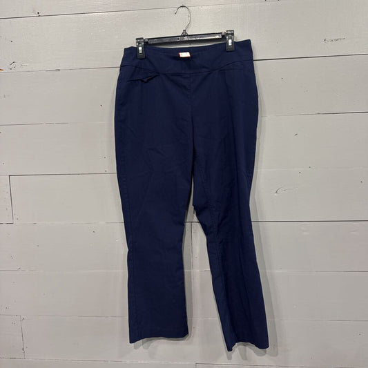 WESTBOUND,FULL PULL ON PANTS,NAVY,14W