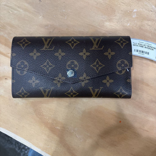 LV (DUPE),*LV WALLET MONOGRAM WITH PINK INTERIOR