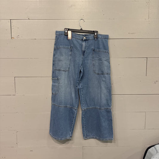 BAGGY DENIM JEANS,DENIM,XXL