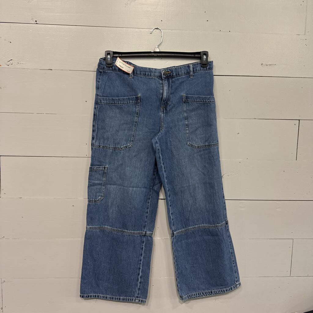 BAGGY DENIM JEANS,DENIM,XL