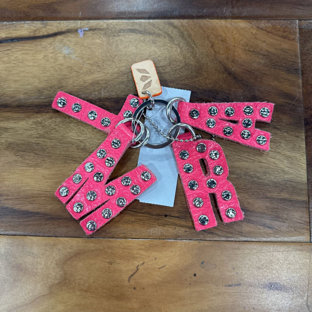CONSEULA,CONSUELA KEYCHAIN ,CORAL PINK