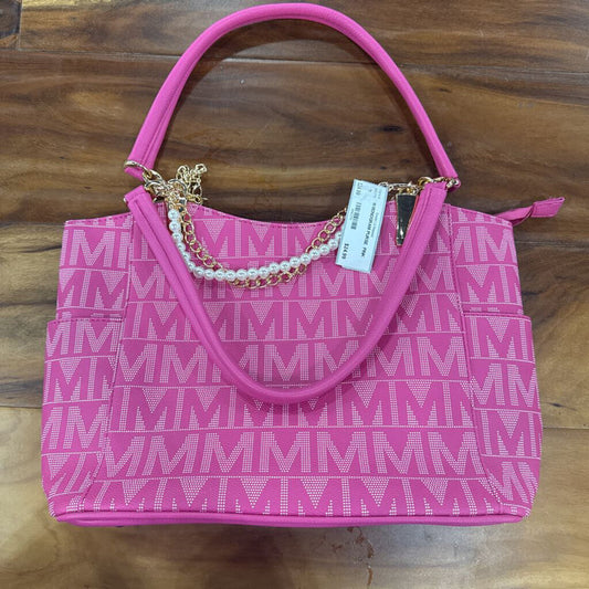 M MONOGRAM PURSE ,PINK