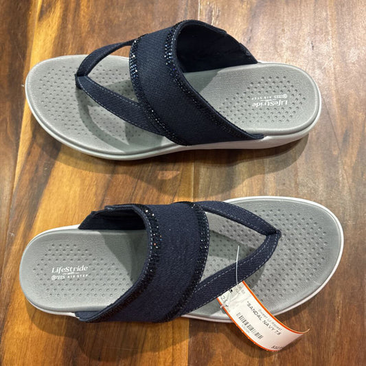 BZEES/ LIFESTRIDE,*SANDAL,NAVY,7.5