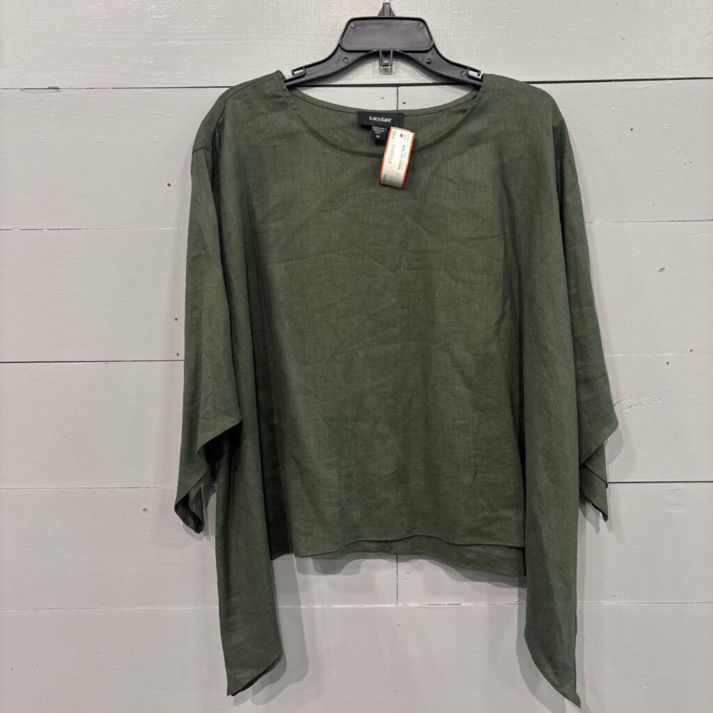 BASIC TOP,GREEN ,L