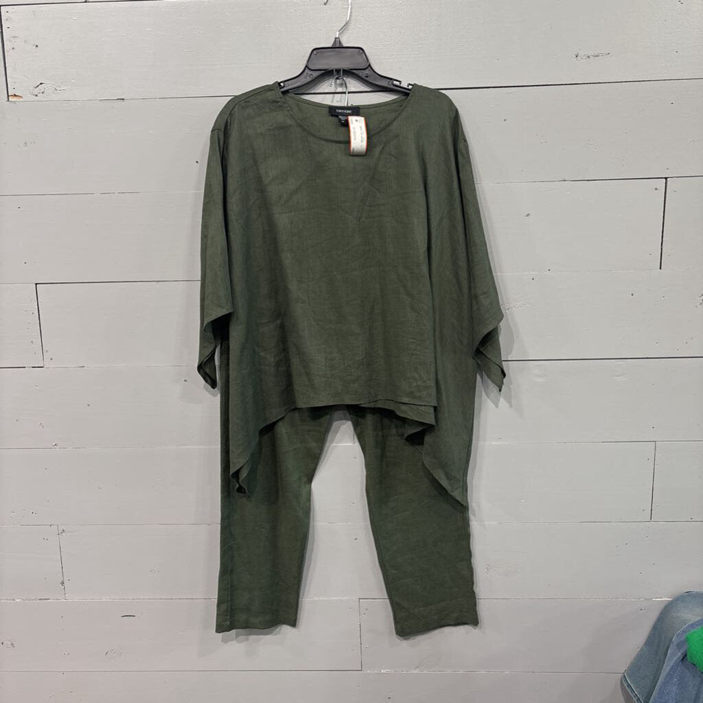 BASIC TOP,GREEN ,L