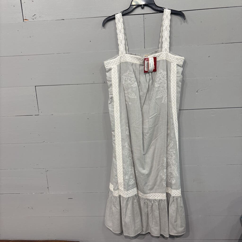 *NWT STRIPED TANK MAXI ,BLUE ,L