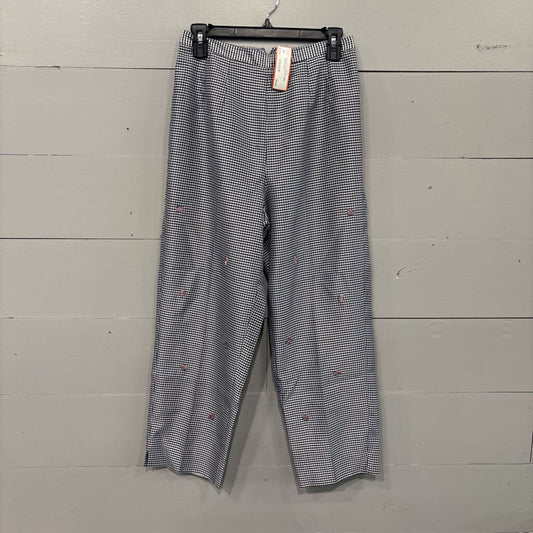 PLAID FLAG SLACK,RED WHT BLUE ,8
