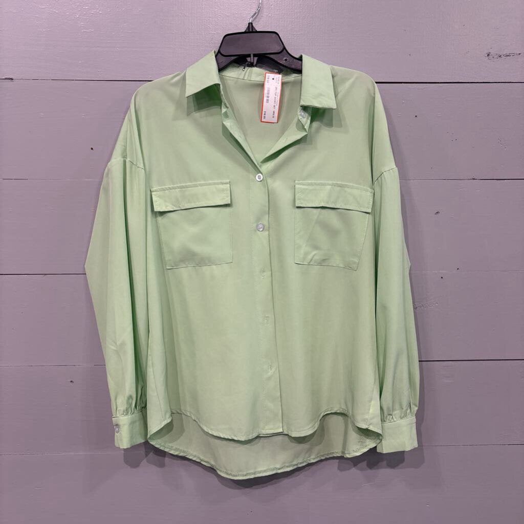 2PC TOP SHORT SET ,GRN,M