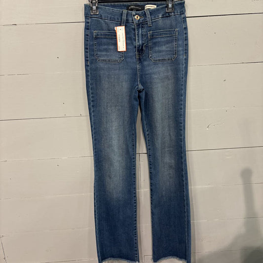 BCBG,DENIM BOOT PANT,BLUE ,26