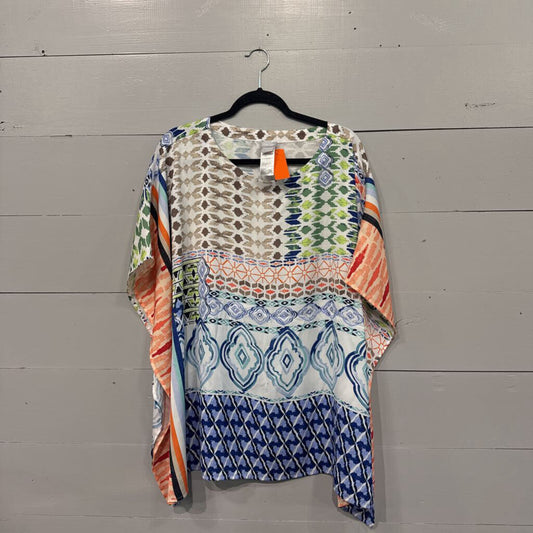 CHICO'S,PATTERNED TOP ,MULTI ,L/XL
