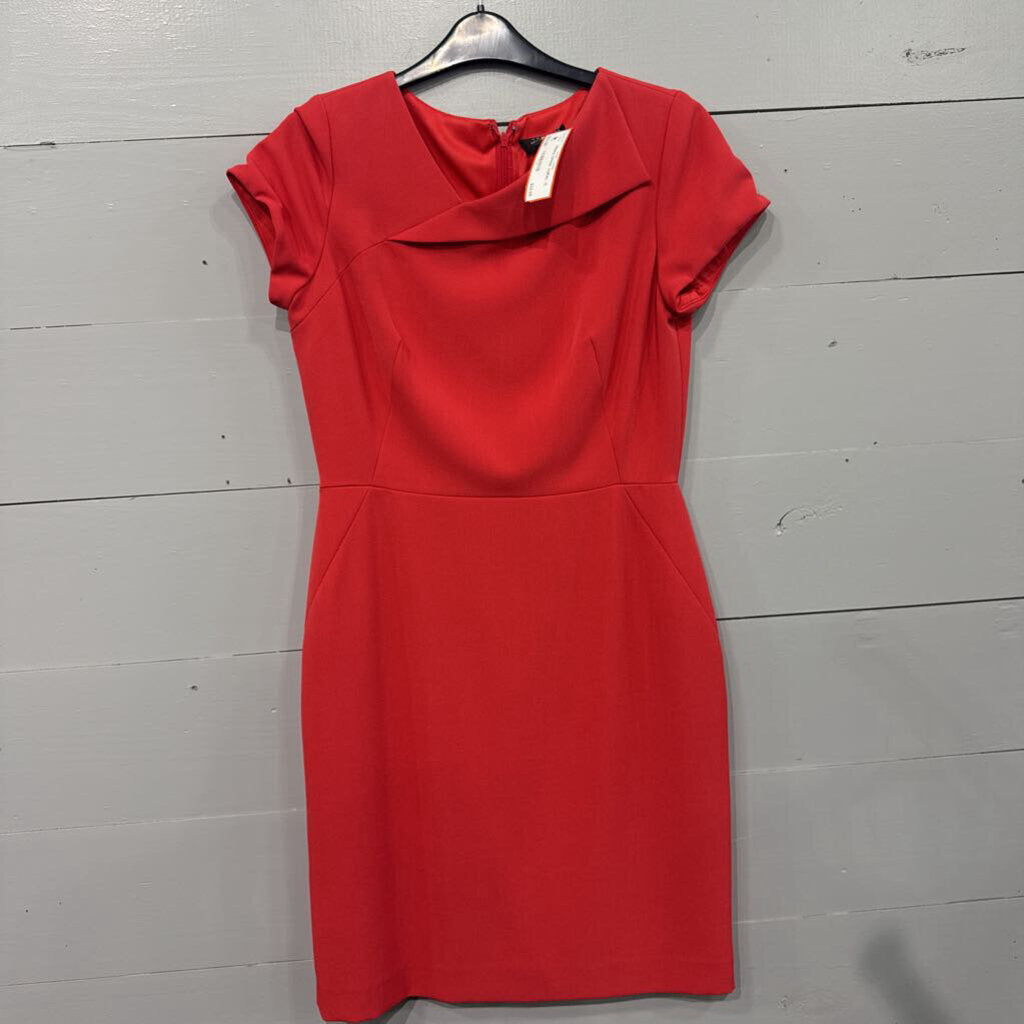 TAHARI,PENCIL DRESS ,CORAL ,12