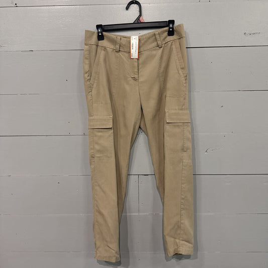ANN TAYLOR,CARGO PANTS,KHAKI ,4